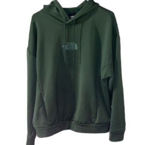 The North Face Men's Medium Forest Green Hoodie Pullover Sweatshirt Hiking